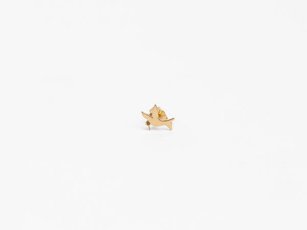 The Hummingbird Effect Collection-  18k Gold Stud