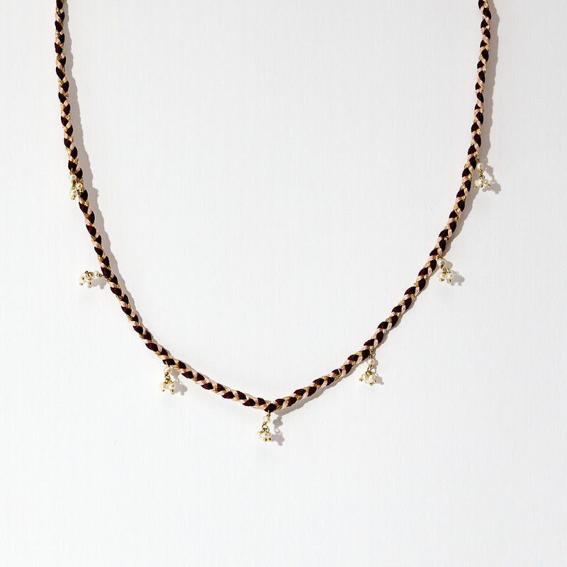 Prosperity Necklace- Pearls with Silk Thread