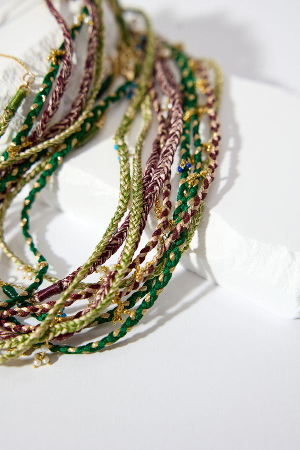 Prosperity Necklace- Pearls with Silk Thread