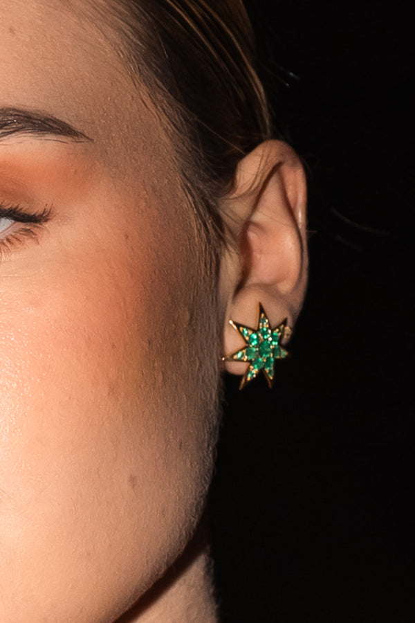 Signature Surya Earring- Emerald