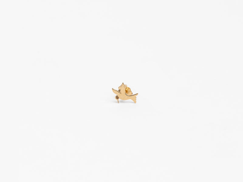 The Hummingbird Effect Collection-  18k Gold Stud