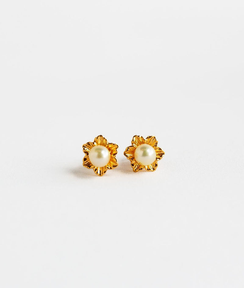 Pearl Phool Earring