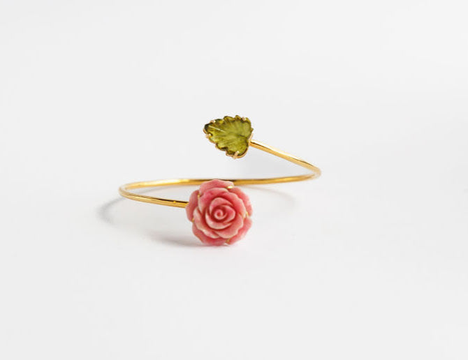 Rose Leaf Bindi Cuff